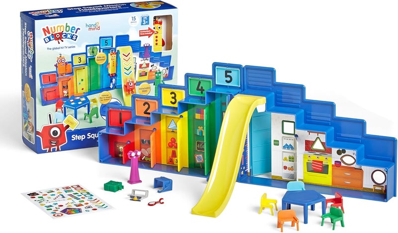 hand2mind hand2mind Numberblocks Super Secret Step Squad Headquarters Play Set Toddler Doll House Clubhouse Dollhouse Action Figure House Cartoon Character Toys Imaginative Toys - Image 1