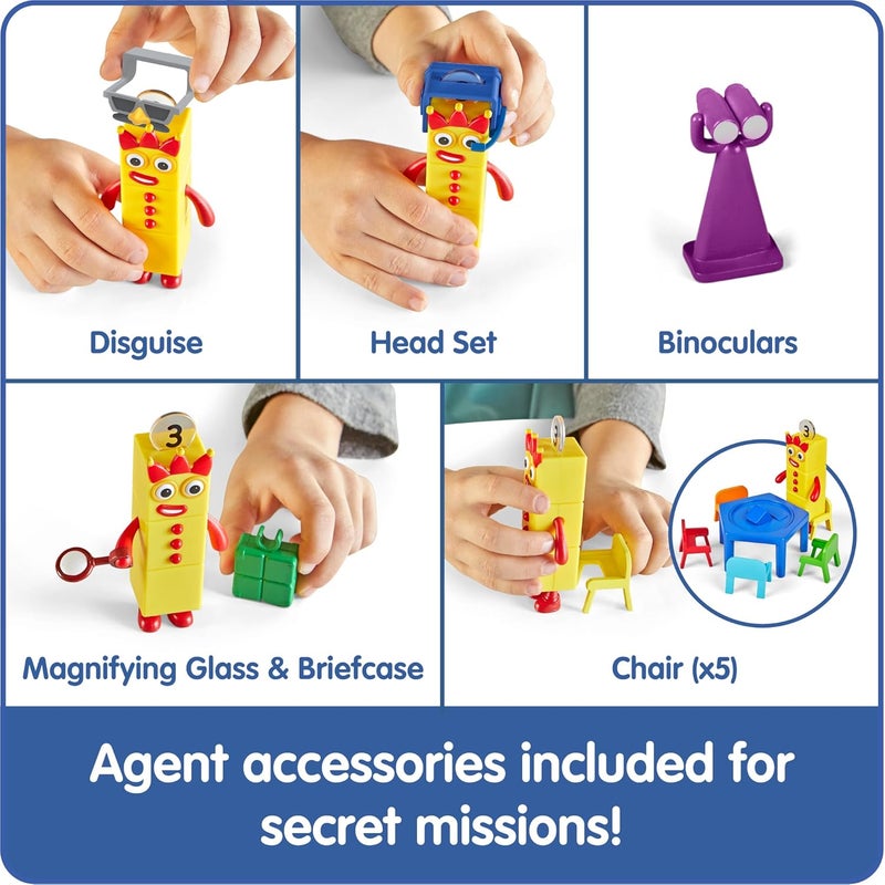 hand2mind hand2mind Numberblocks Super Secret Step Squad Headquarters Play Set Toddler Doll House Clubhouse Dollhouse Action Figure House Cartoon Character Toys Imaginative Toys - Image 4