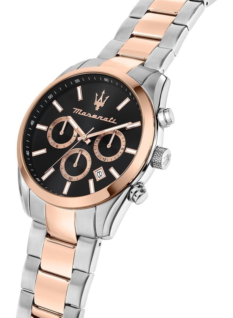 Maserati ATTRAZIONE 43 MULTI. BLK DIAL BR SS+RG - Image 4