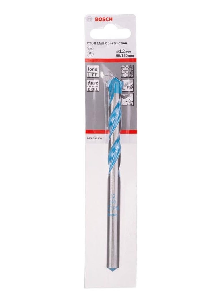 Bosch Multi-Purpose Drill Bit 12mm Cylindrical Shank – 2608596058 - Image 3