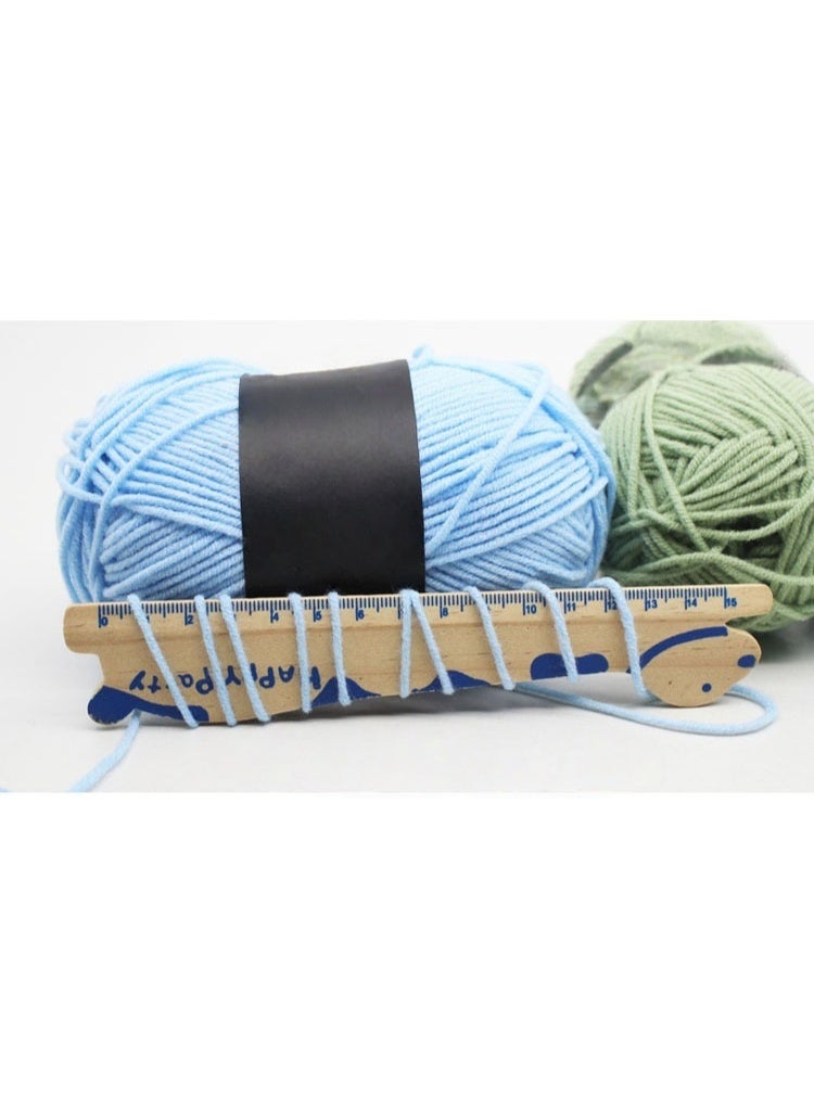 Hand Knitting Pure Cotton Yarn Set for Knitting and Crochet. Pack of 7 Skeins, Great for Baby Blankets and Clothes, Super Soft Breathable, Baby Clothes, Baby Blankets, Dolls, Looms Crafts - Image 2