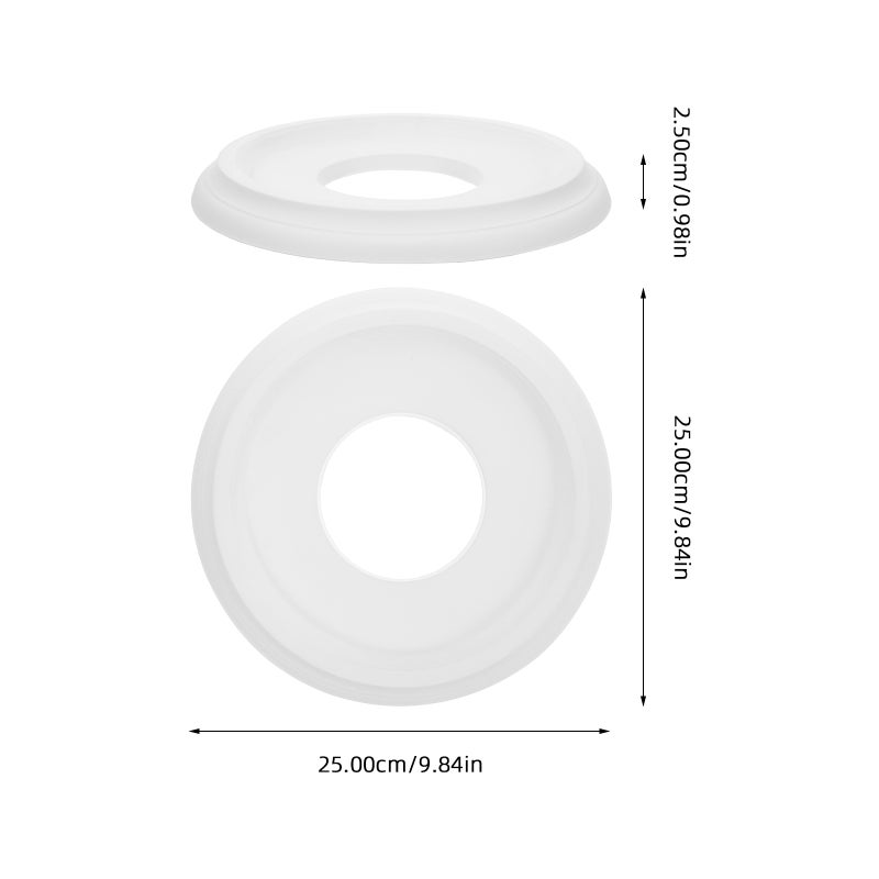 2pcs Ceiling Plate Ceiling Mount Light Plate Lamp Plate Ceiling Plate Light Fitting Lamp Supply - Image 5