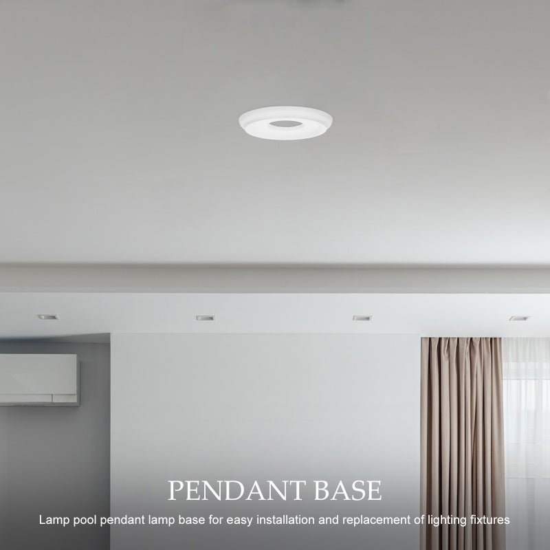 2pcs Ceiling Plate Ceiling Mount Light Plate Lamp Plate Ceiling Plate Light Fitting Lamp Supply - Image 4