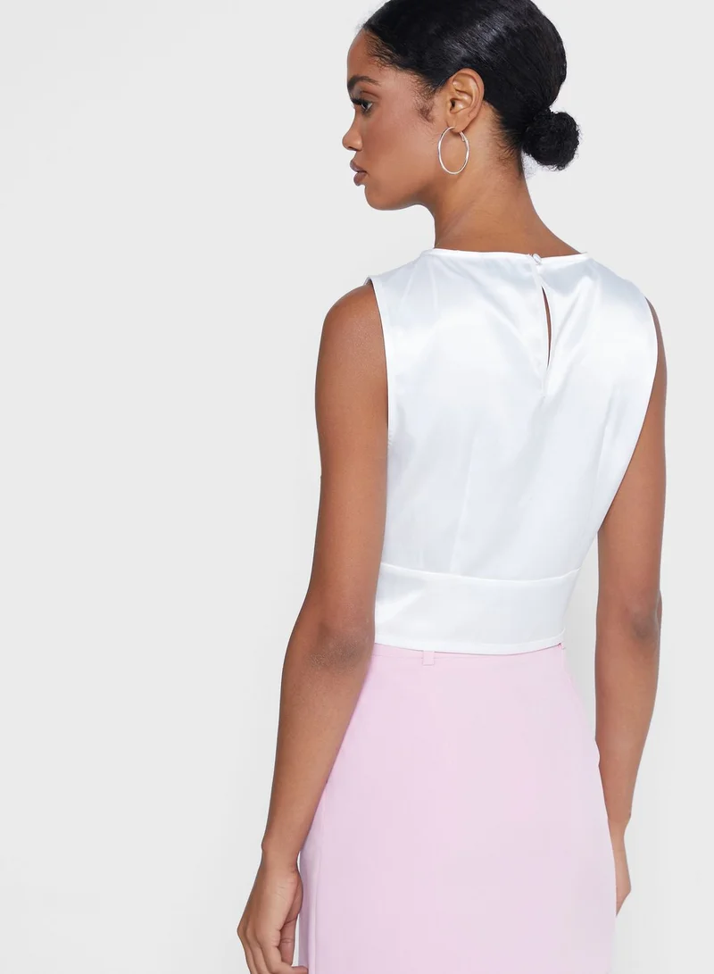 TOPSHOP Front Tie Tank Top