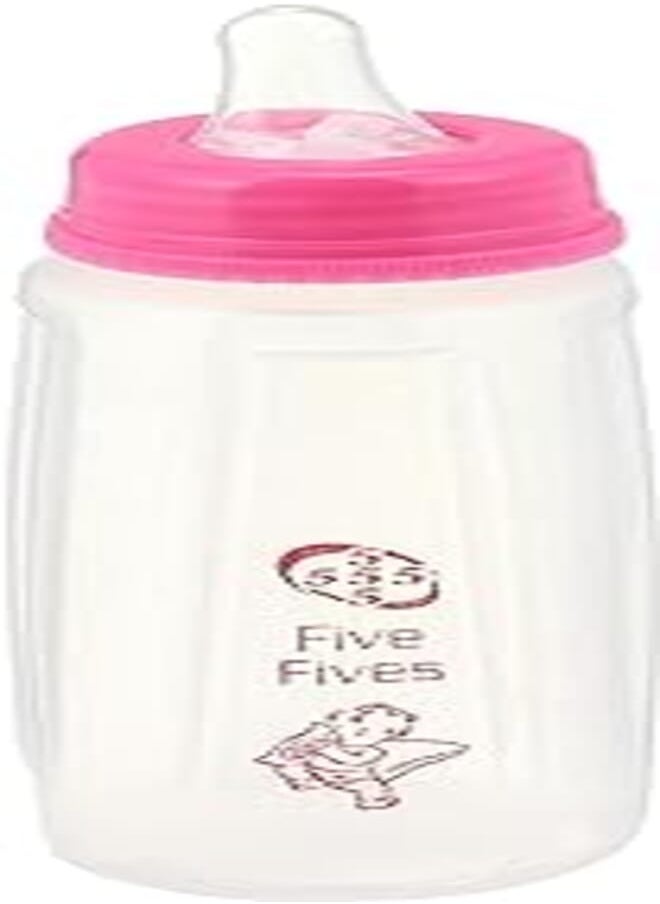 Five Fives Five Fives iCare BPA-Free Baby Feeding Bottle, Pink - 250 ml 