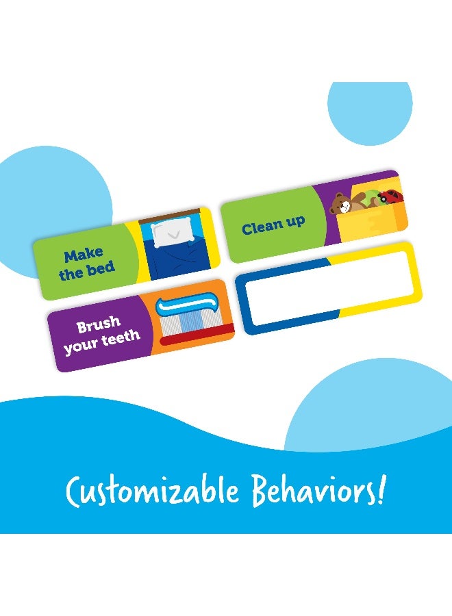 ليرننج ريسورسز مخطط مكافآت مغناطيسي "الوظيفة الجيدة" من Learning Resources للأطفال، متتبع سلوك ومسؤولية قابل للتخصيص مع 91 مغناطيسًا، وحبل تعليق وصينية تخزين، مناسب للأعمار من 3 سنوات فما فوق - Image 4