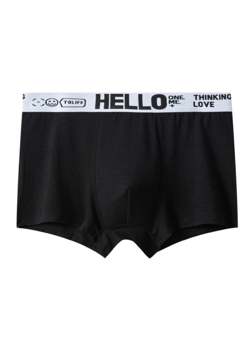 5 packs of men's short boxers and boxers, breathable stretch cotton moisture-wicking underwear, a modern fit with a low waist