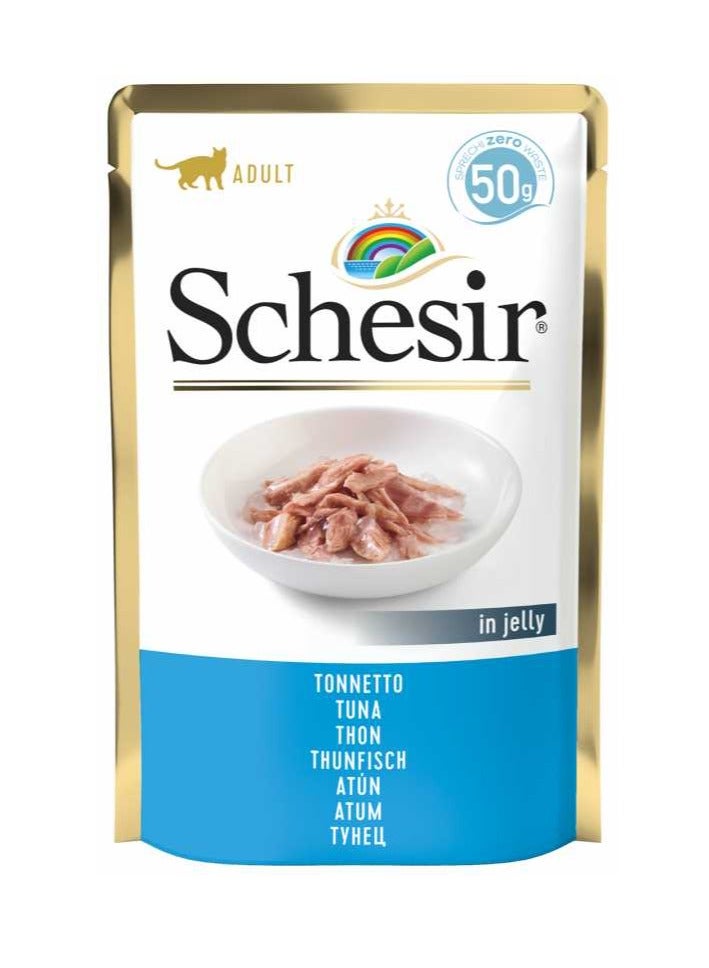 Schesir Pack of 12pcs Cat Pouch-Wet Food Tuna - Image 2