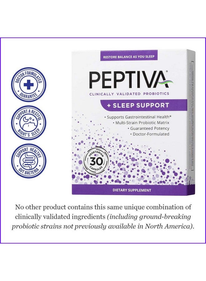 Peptiva 26 Billion CFU Probiotic and Sleep Support - Clinically Validated Multi-Strain Probiotic - Lactobacillus and Bifidobacterium, Melatonin - 30 Count - Image 4