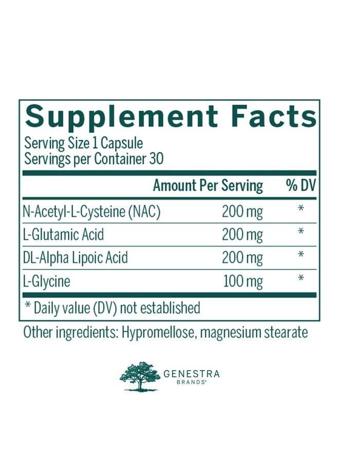 Genestra Brands Glutathione Precursors | Antioxidant Support Supplement | 30 Capsules - Image 2