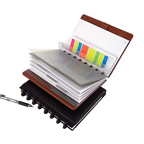 TUL Custom Note-Taking System Discbound Pocket Dividers, 5 1/2" x 8 1/2", Junior Size, Gray, Pack Of 2 - Image 3