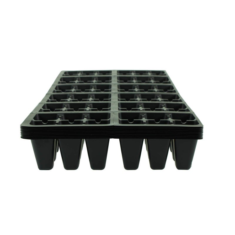 Handy Pantry Black Plastic Garden Tray Inserts â€“ 10 Sheets, 72 Planting Pot Cells Each â€“ 2x3 Nested x12 Configuration â€“ Ideal for Nursery, Greenhouse, Seed Starting, and Vegetable Gardening - Image 2