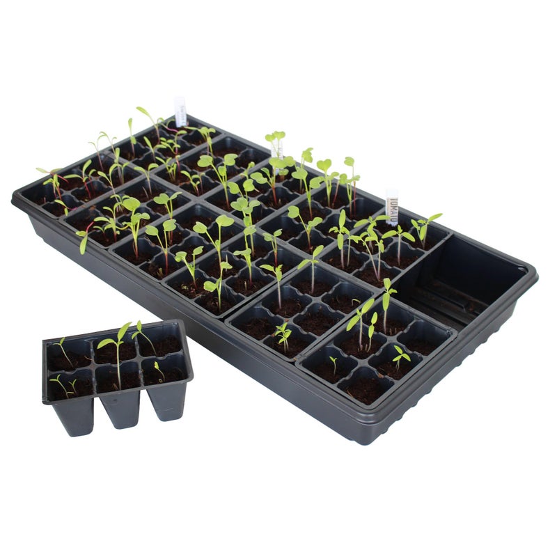 Handy Pantry Black Plastic Garden Tray Inserts â€“ 10 Sheets, 72 Planting Pot Cells Each â€“ 2x3 Nested x12 Configuration â€“ Ideal for Nursery, Greenhouse, Seed Starting, and Vegetable Gardening - Image 3