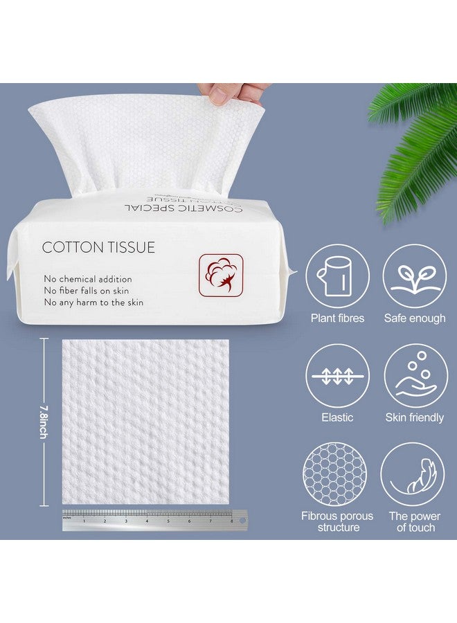 optxpnd Disposable Face Towel Facial Tissue Soft Cotton Facial Cleansing Cloths Towelettes Dry for Cleaning Office Travel Makeup Remove  - Image 2