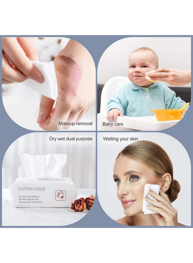 optxpnd Disposable Face Towel Facial Tissue Soft Cotton Facial Cleansing Cloths Towelettes Dry for Cleaning Office Travel Makeup Remove  - Image 4