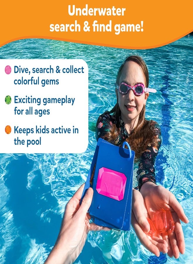 سكيلماتيكس ألعاب سكيلماتيكس المائية - ابحث وارش، لعبة البحث عن الأشياء المائية، لعبة غوص في حمام السباحة للأطفال، متعة صيفية وهدايا للأولاد والبنات من عمر 6 إلى 11 عامًا فما فوق، تتضمن 64 جوهرة ملونة - Image 2