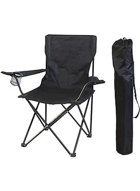 Portable Folding Chair With Drinks Holder and Carry Bag