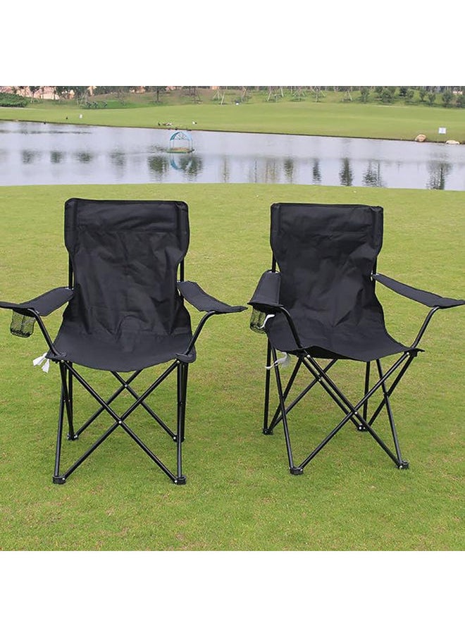 Generic - Portable Folding Chair With Drinks Holder and Carry Bag - Image 1