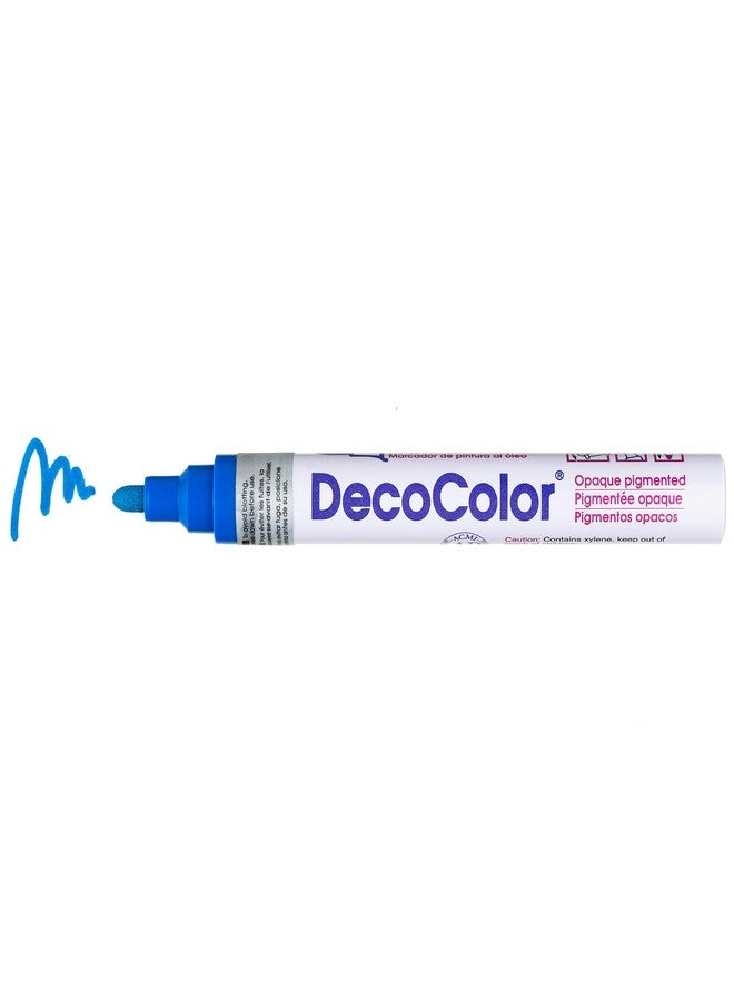 Marvy Uchida DecoColor Broad Glossy Oil-Based Paint Marker - Blue - Image 4