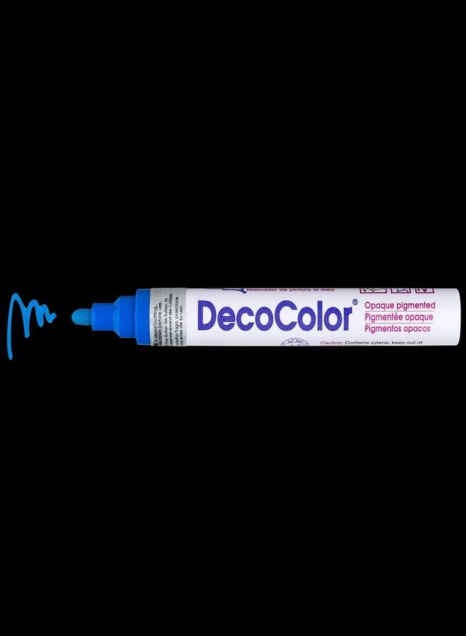 Marvy Uchida DecoColor Broad Glossy Oil-Based Paint Marker - Blue - Image 3