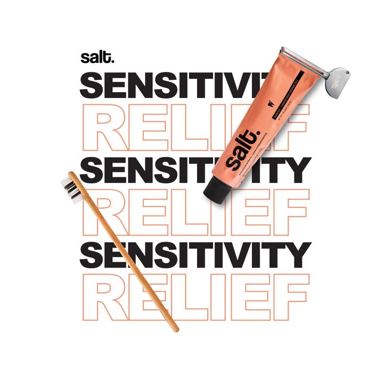 Salt. Oral Care Senergy Sensitivity Toothpaste + Eco-Friendly Squeezer Key + Natural Bamboo Eden Toothbrush - Image 2