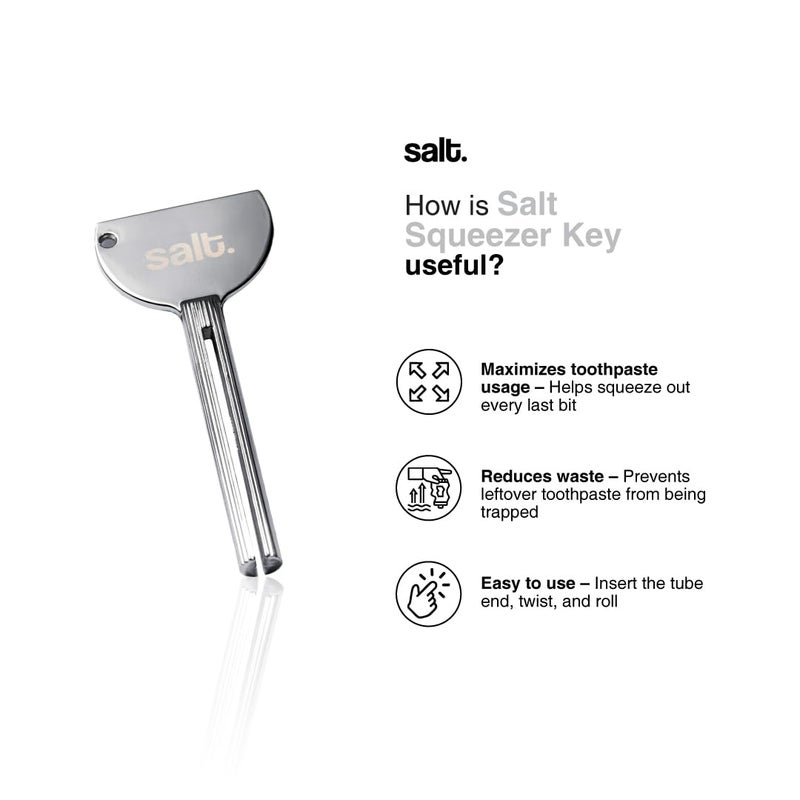 Salt. Oral Care Senergy Sensitivity Toothpaste + Eco-Friendly Squeezer Key + Natural Bamboo Eden Toothbrush - Image 5