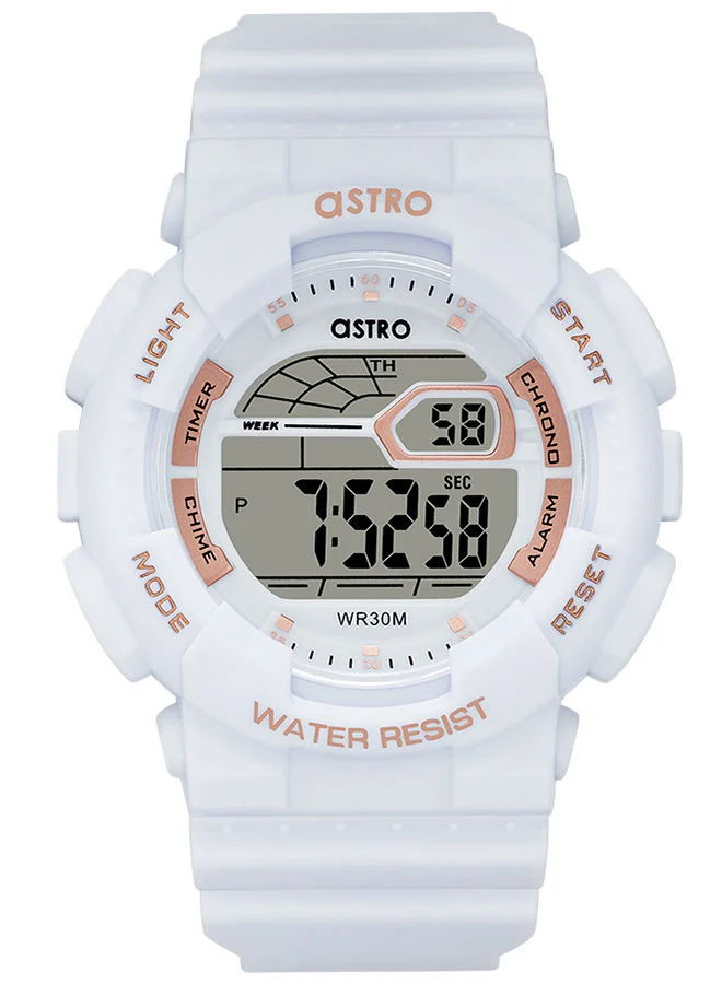 أسترو Kids Unisex Digital Round Polyurethane Wrist Watch A22911-PPWW