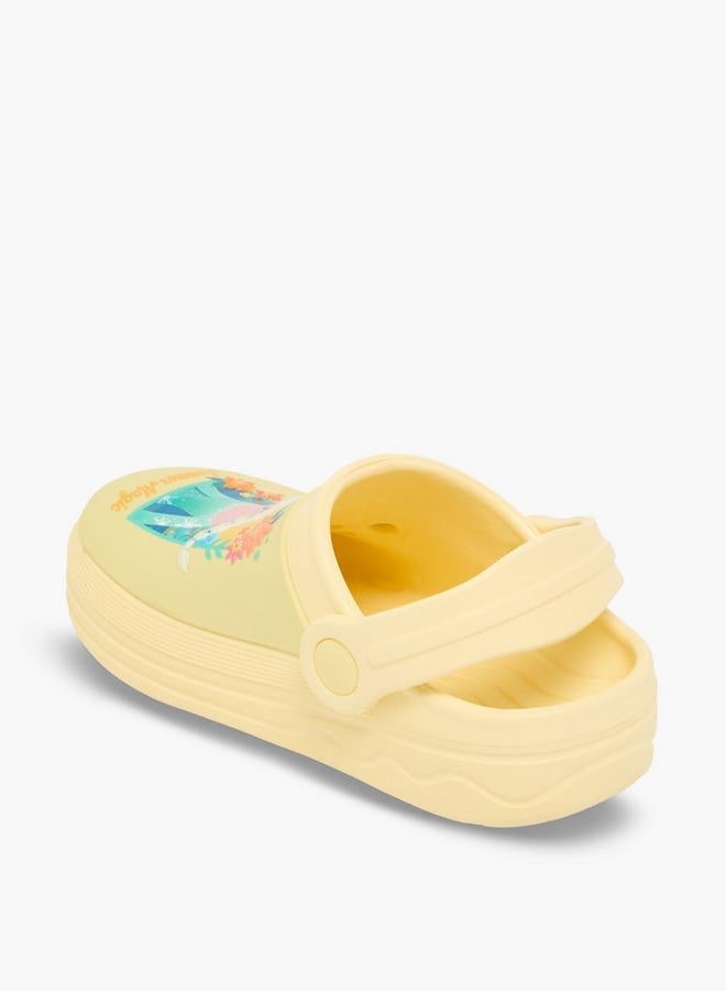Disney Girls Elsa Print Backstrap Clogs - Image 5