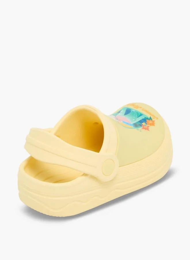Disney YELLOW Disney Girls Elsa Print Backstrap Clogs for Women | Best Price UAE