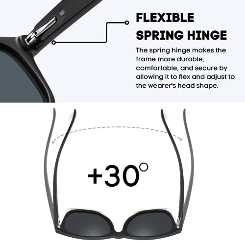 PRIVEL XXL Size Extra Large Polarized Sunglasses155MM for Big Wide Heads Men TR90 Ultralight Durable Frame UV400 Protection Glasses (PMX007P-14) - Image 4