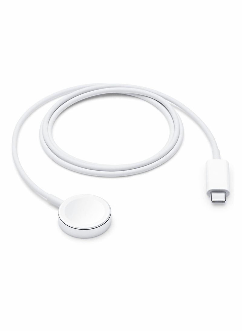 Captaintech Upgraded for Apple Watch Magnetic Fast Charger to USB-C Cable (1m/Portable) Magnetic Wireless Charging Compatible with Apple Watch Series 8/7/6/SE/5/4/3/2/1  - Image 1