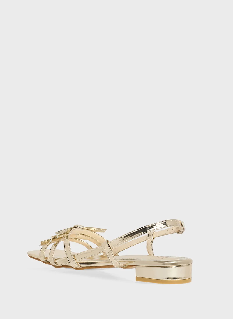 ELLA Flat Sandal With Bows
