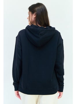 adidas Originals Women Sportswear Fit Long Sleeve Outdoor Hoodie, Black  - Image 2