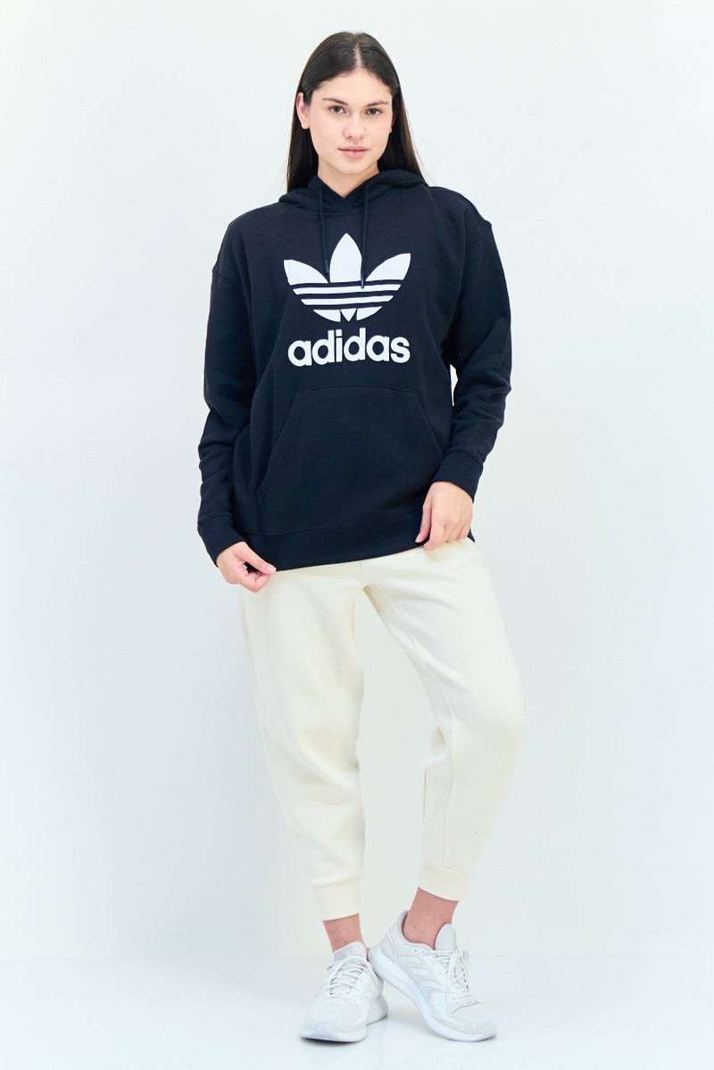 adidas Originals Women Sportswear Fit Long Sleeve Outdoor Hoodie, Black  - Image 4
