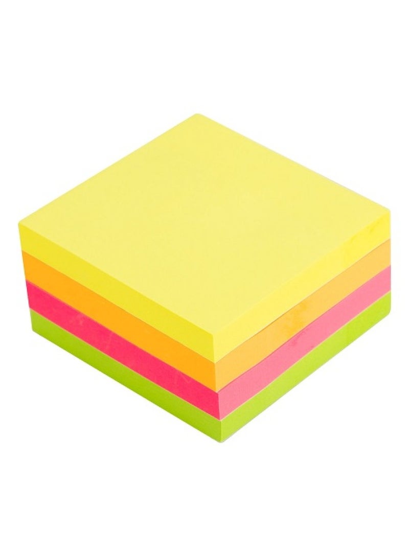 DELI STICKY NOTES A03003(76X76MM)3X3 FOUR COLOR NEON,100X4 SHEETS - Image 2