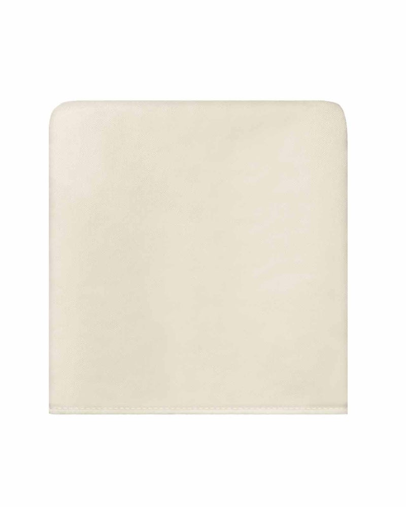 Anzona Cream Beige Chair Back Covers for Dining Room, Farmhouse Solid Cream Color Linen Polyester Back Chair Protector, Rustic Modern Art 4 Pcs Back Covers for Dining Chair Decoration, 20 x 19 Inches - Image 2