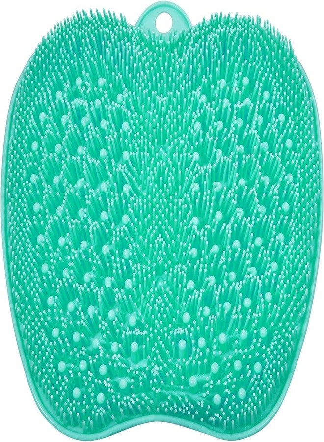 TRIVOT Silicone Foot Scrubber Mat for Shower- Non-Slip Hands-Free Foot Cleaner Mat with Suction Cups | Exfoliating Shower Foot Brush for Bathroom | Improves Circulation & Relaxation - Image 1