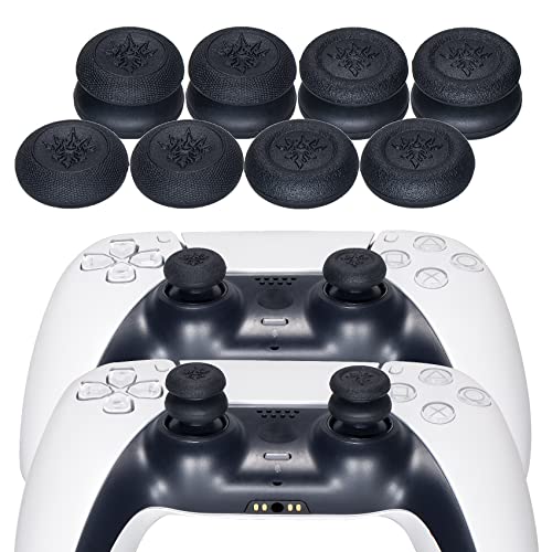 YoRHa Studded Printing Silicone Cover Skin Case for PS5 Controller x 1(White) with Pro Thumb Grips x 10 - Image 5