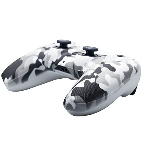 YoRHa Studded Printing Silicone Cover Skin Case for PS5 Controller x 1(White) with Pro Thumb Grips x 10 - Image 3