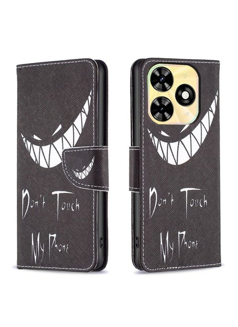 Case Cover For 适用于Tecno Spark Go 2024 / 20C / POP 8 Colored Drawing Pattern Leather Phone Case(Smirk)
