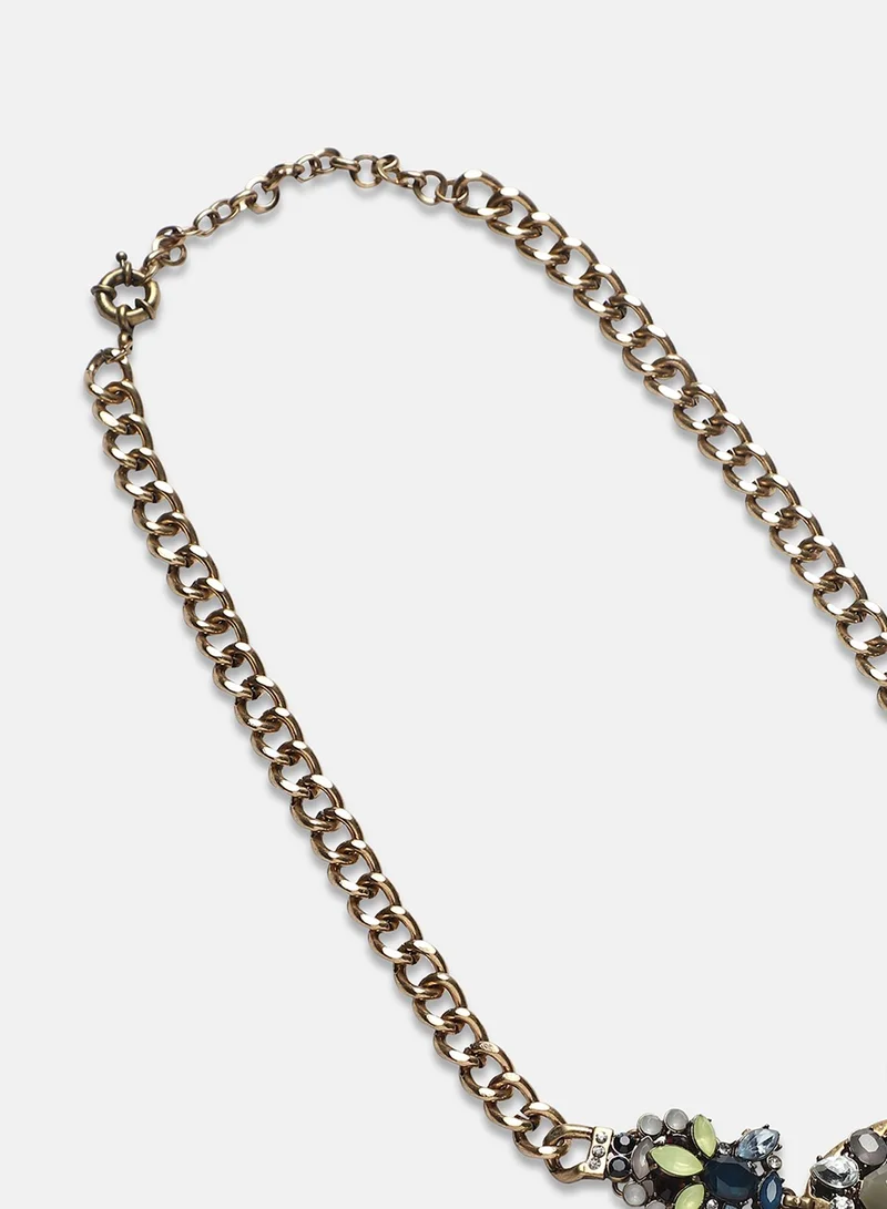 SOHI Stone Statement Artificial Necklace Jewellery