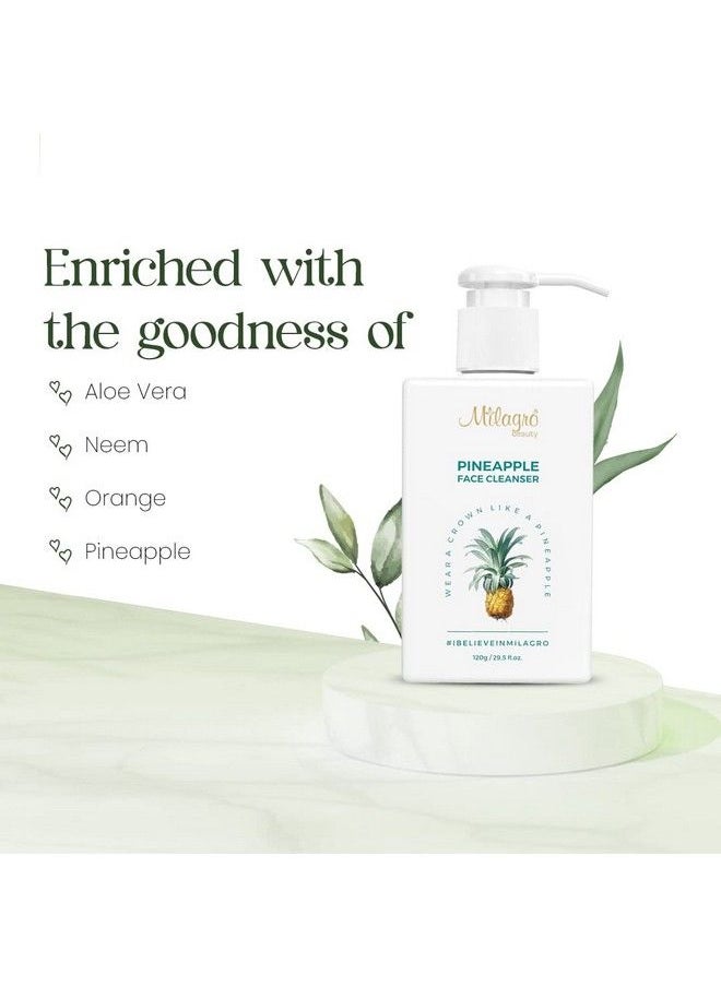 Milagro Beauty - Pineapple Face Cleanser Gelbased Nonfoaming Deep Cleansing Facial Wash For All Skin Types Men & Women (100Ml) - Image 1