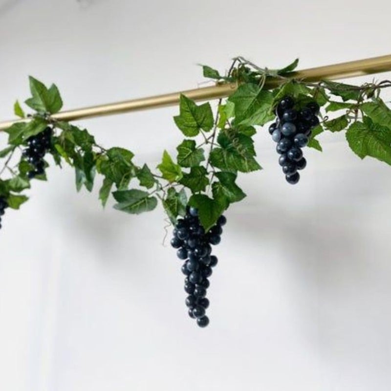SINGAA Artificial Grapes with Leaves for Home, Garden, Car, Party, Stage, Fruit Shop, Basket, Bowl, Photography,Dining Table and Events Decoration - 22 CM - Pack of (4) - Image 5