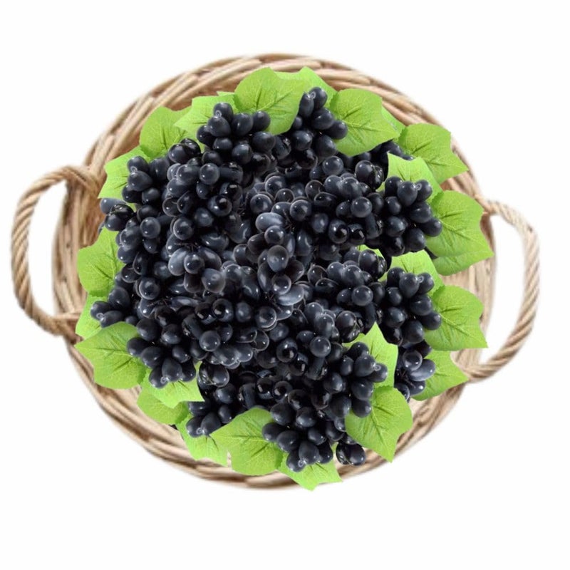 SINGAA Artificial Grapes with Leaves for Home, Garden, Car, Party, Stage, Fruit Shop, Basket, Bowl, Photography,Dining Table and Events Decoration - 22 CM - Pack of (4) - Image 3
