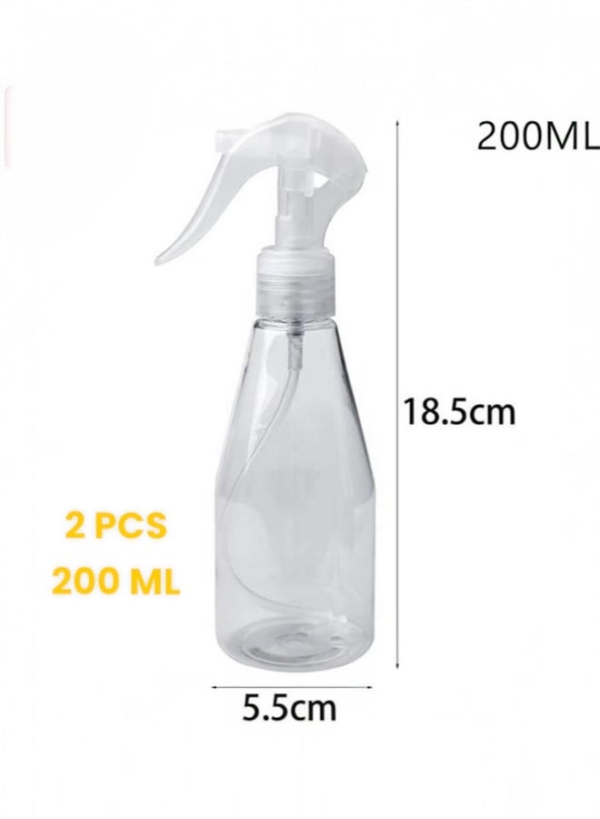 Glowudz Glowudz 2 Pcs Pet Plastic Disinfection Fine Mist Spray Bottle 200 ml  - Image 2