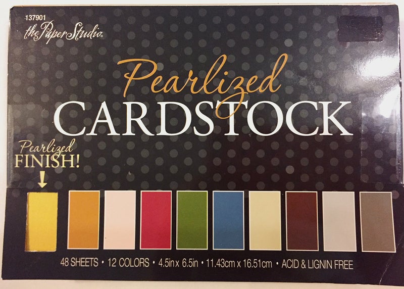 The Paper Studio Pearlized Cardstock Paper Pack 4.5x6.5 inches, 48 Sheets in 12 Colors - Image 3