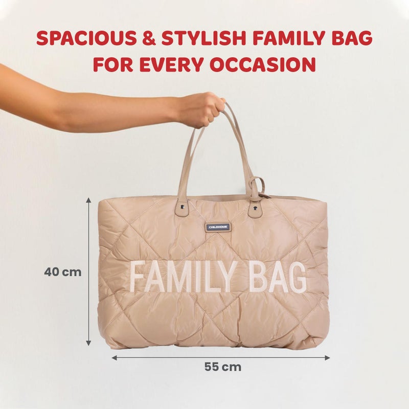 Childhome Family Bag, Quilted Beige - Image 3