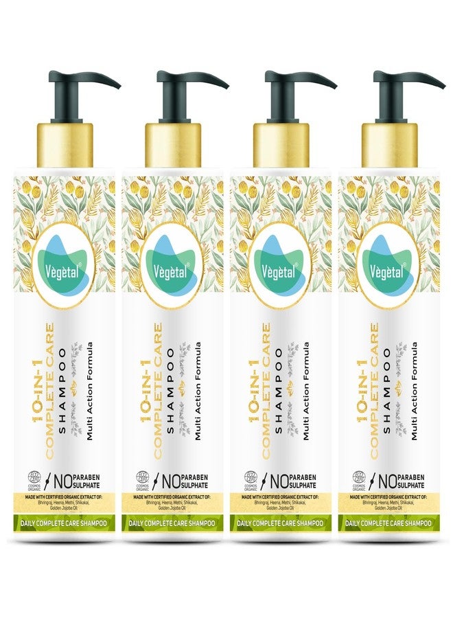 Vegetal 10-in-1 Complete Care Shampoo, Paraben-Free, Hair Growth and Anti-Fall Formula Pack of 4 - Image 1