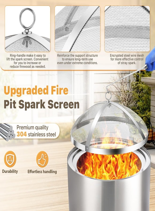 CAROD Fire Pit Spark Screen (for Bonfire Shield 19.5'' Size) - Image 2