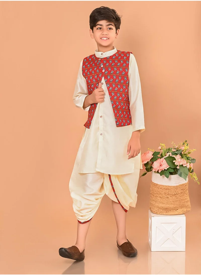 ليلك Kurta Pajama Set with Nehru Jacket